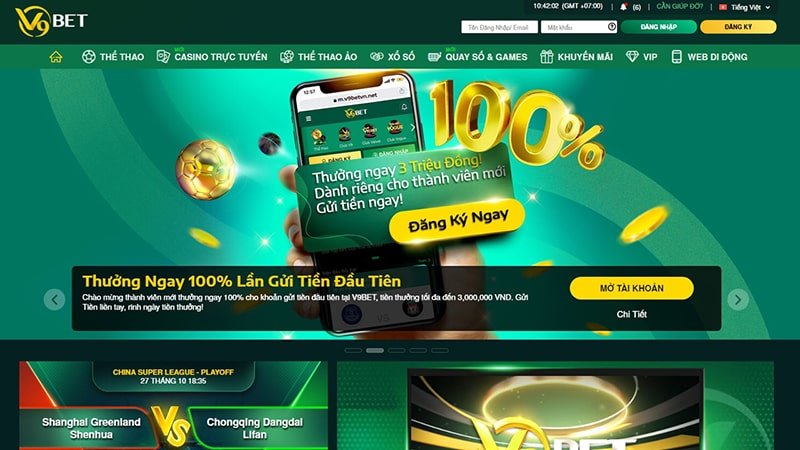 Giao diện trang web Asia99 King - Asia99